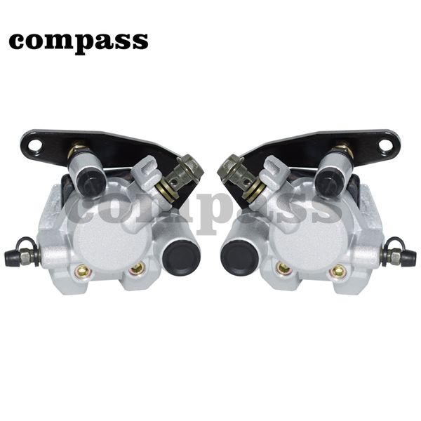 

motorcycle front brake caliper set for grizzly 660 2002-2008 yfm660 kodiak 400 1999-2006 kodiak 450 2003-2006 with pads