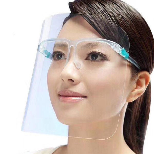 

двойной противотуманным безопасности защитная прозрачная масло-влагонепроницаемый anti-uv полная защитная маска clear eco пэт face shield об, Blue