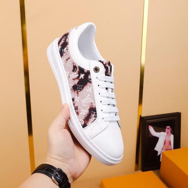 

2020d luxury design mens low-canvas fashion printed sports shoes all-match breathable mens casual shoes mens banquet shoes size: 38-451, Black