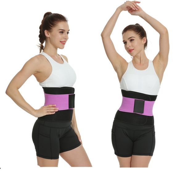 

embossed non-slip lining sweat girdle slimming belt neoprene bodysuit compression outdoor fitness gym sports yoga waist 1pc, Black;gray