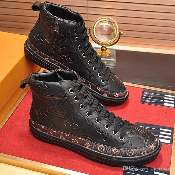 

stellar sneaker boot men 's shoes herren luxus marken schuhe comfortable fashion design type shoes sports casual plus size vintage men, Black