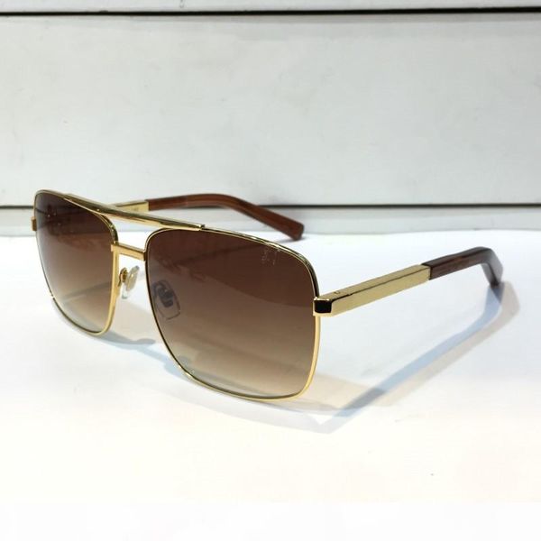 

luxury vintage men outdoor attitude sunglasses clssic metal square full frame uv 400 protection 0259 eyewear with package, White;black