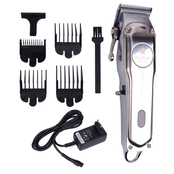 

barber shop rechargeable hair clipper metal electric hair trimmer men beard trimmer haircut machine maquina de cortar cabelo profissional