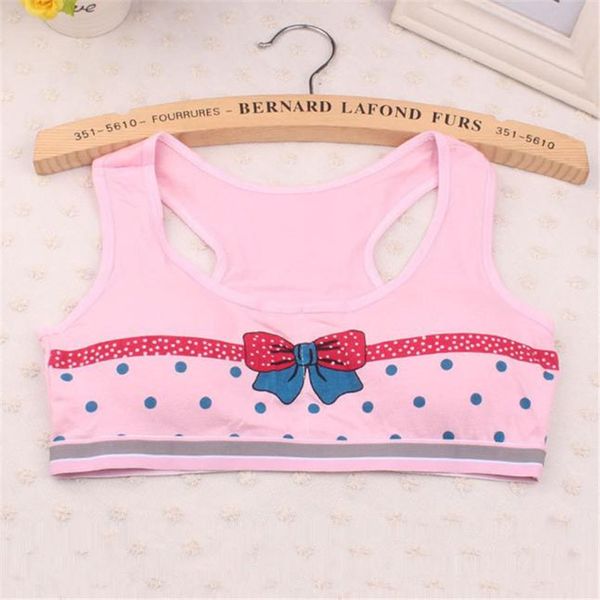 

#5505 girls printing underwear bra vest children underclothes undies, Black;white