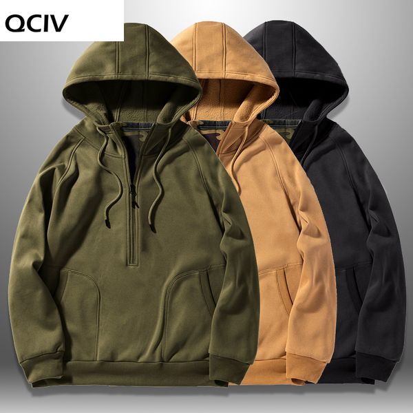 

men's hoodies & sweatshirts autumn winter casual mens hooded hip hop solid color hoodie sweatshirt male tracksuits, Black
