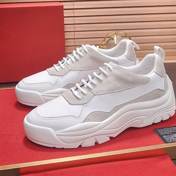 

men shoes casual gumboy calfskin sneaker leather mens fashion shoes scarpe da uomo vl795 men shoes fashion fast delivery, Black