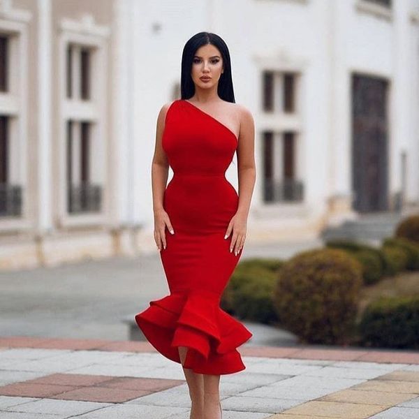 

red short mermaid prom dresses, Black