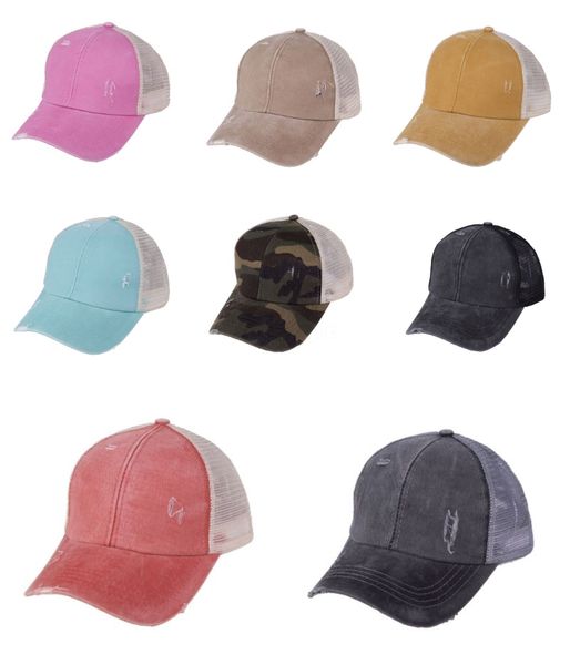 

омывается хвостик бейсболка vintage мужчины регулируемое snapback unisex plain hat открытый женщина mesh спорт путешествия вс cap tta1124lj, Blue;gray