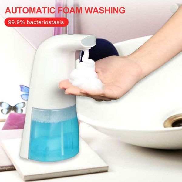 

automatic foam soap dispenser touchless foaming infrared motion sensor hands-soap pump dispenser for bathroom kitchen 300ml