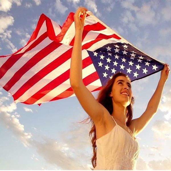 

dhl 100pcs confederate flag usa presidential election flags trump flag us campaign slogan banner festival party washable party flag