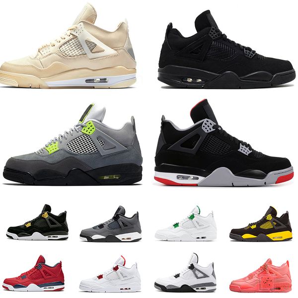 

2020 обувь новый ретро дешевые sail баскетбол мужчины женщины высокий iv jumpman 4 4s мода тренажеры спортивные кроссовки размер стилист сша