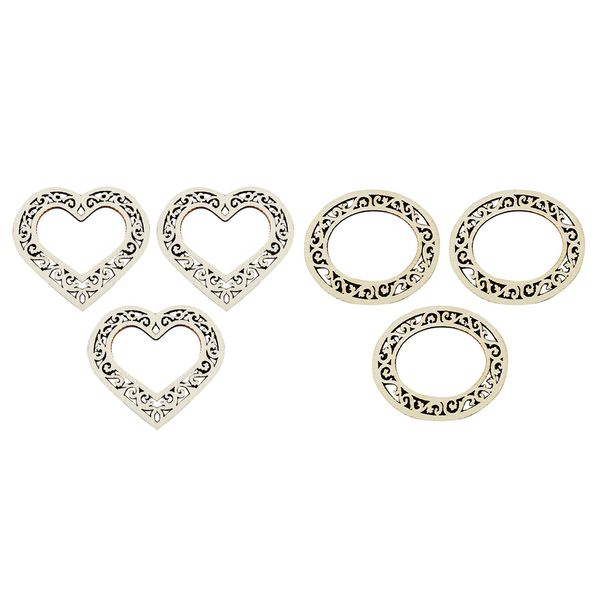 

200x mdf natural wood frame blank plaque diy p frame embellishments