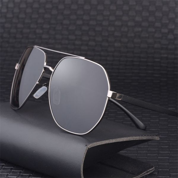 

vazrobe 160mm oversized sunglasses men driving sun glasses for man huge big mirrored ultra light hd coating film uv400, Silver