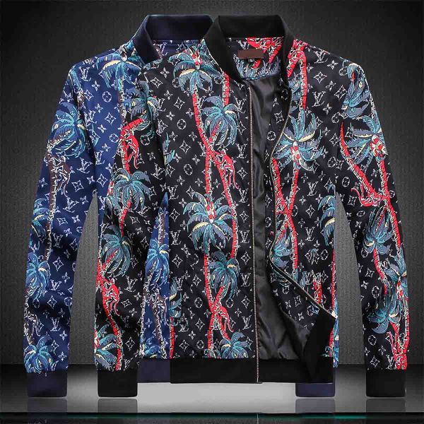 

mens designer hooded jackets windbreaker sportswear new spring autumn casual jacket clothing zipper collar plaid printed slim jacket x82, Black;brown