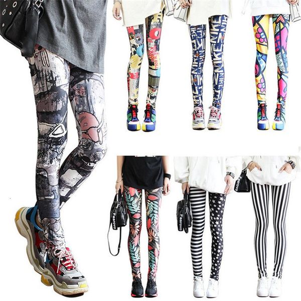 

visnxgi fitness leggings printed fashion leggings trousers colorful leg warmer womans legging casual legging casual femme plus size, Black