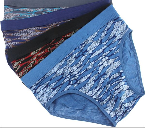 

underpants mens briefs underwear fashion modal printed hip 1 piece, Black;white