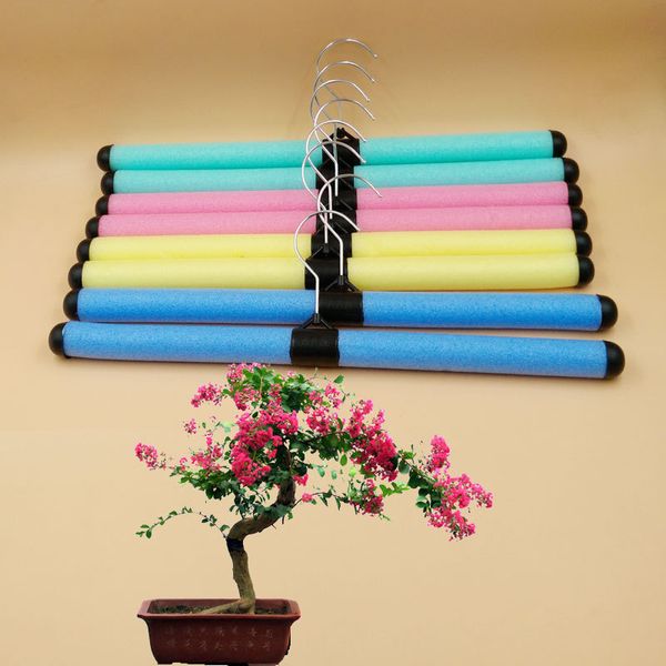 

adjustable colorful cloth hanger bend show clothes sponge rack general merchandise stand living room closet organizer accessories 0 35dy b2