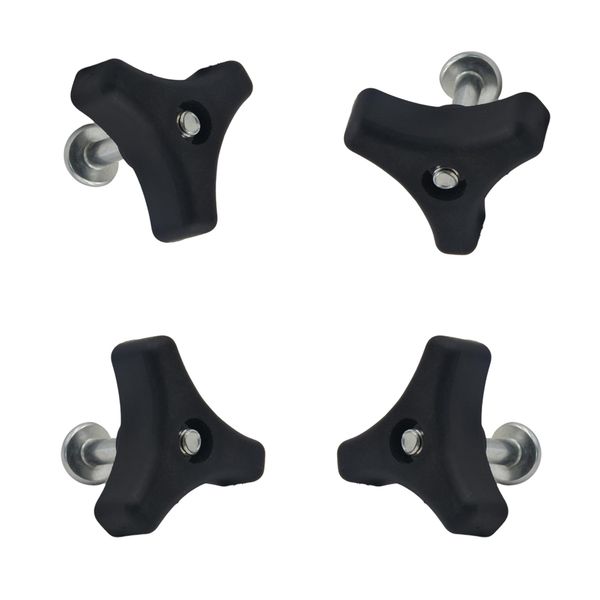 

4x plastic machine parts triangle handle knob bolt for honda accessories
