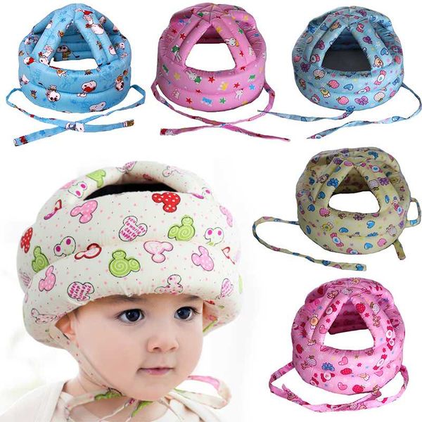 

caps & hats baby protective helmet child's safety hat 100% cotton breathable baby's walking learn to walk adjustable for boys girl, Yellow
