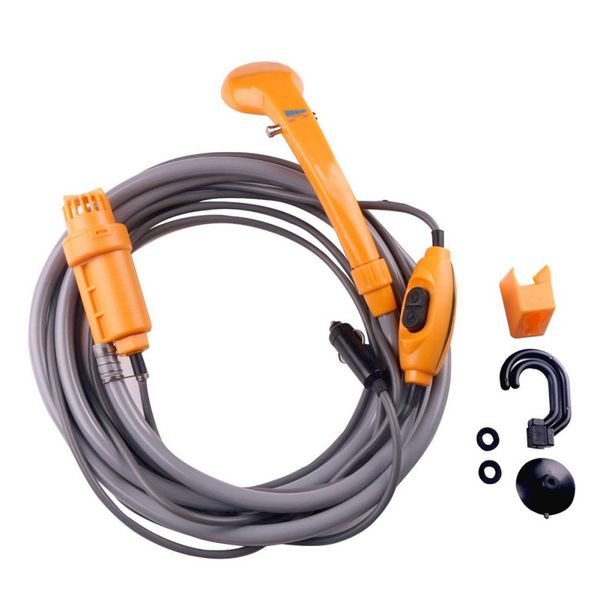 

car shower 12v camping shower portable car washer set electric pump outdoor camping travel tool