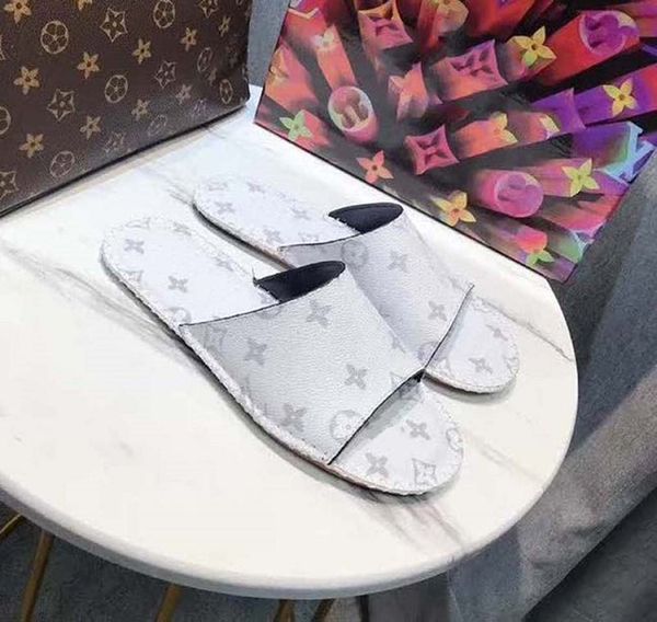 

sandals shoe real leather slides slippers shoes for man woman eu:35-45 012g10020, Black