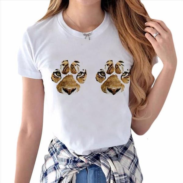 

big boobs letter stomach pack abs print t shirt womens short sleeve summer creative pattern funny female modal novelty tees, White