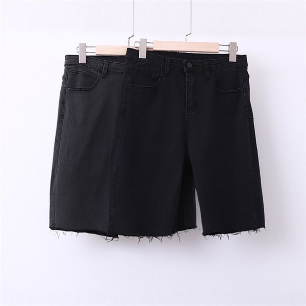 

large size women's and denim shorts high waist stretch pants spring and summer casual slim-fit slimming shorts 11520, Blue