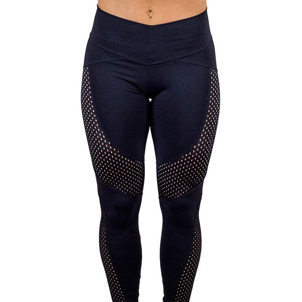 

women shark yoga pants seamless hollow out trousers gym sportswear elastic waist polyester leggings high waist running clothing