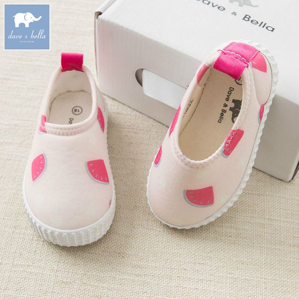 

db6934 dave bella spring baby girls fasion shoes watermelon print shoes, Black
