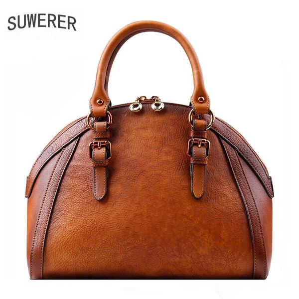 

suwerer 2020 new women genuine leather bag luxury fashion superior cowhide tote women handbags shoulder crossbody bags for