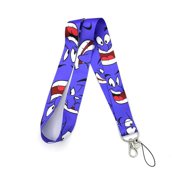 

aladdin and the magic lamp women kids neck lanyard keychain mobile phone strap id badge holder rope key chain keyrings cosplay, Silver