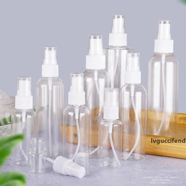 

multi size portable refillable empty cosmetic container travel perfume bottle empty transparent plastic spray bottle wb1978
