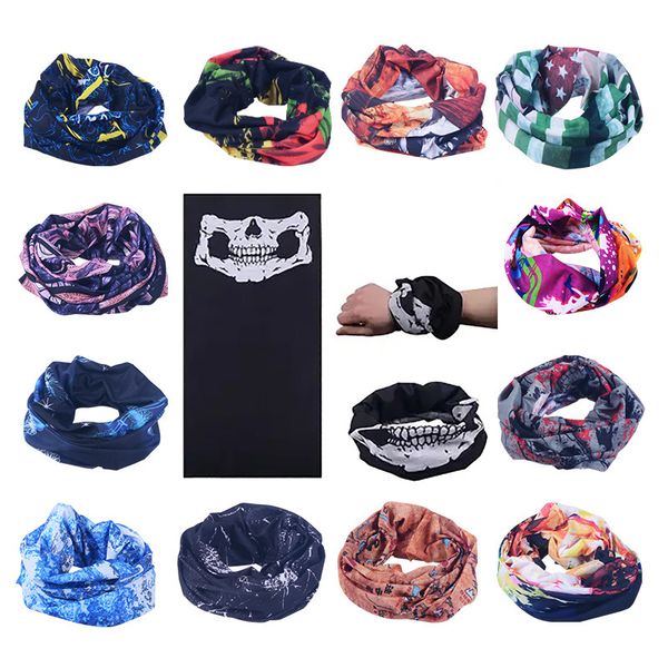 

hiking scarf sport caps men women turban team hand magic bandanas reversible motorcycle outdoor magic headband cycling headband, Black