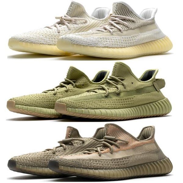 

флэш-предложения светоотражающих v2 обуви коллекция облако белого eliada kanye west тапок lundmark earth synth static black clay desert sage