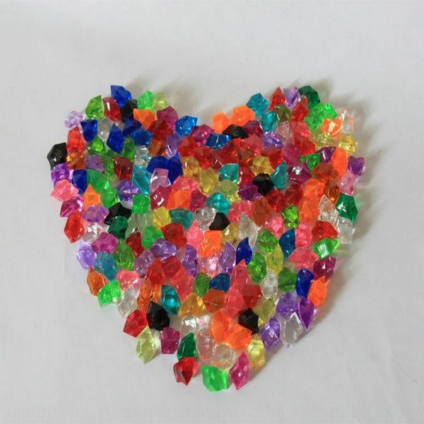 

acrylic ice yellow crystal yellow crystal fake ice block plastic stone fish tank decorative color stone, Silver