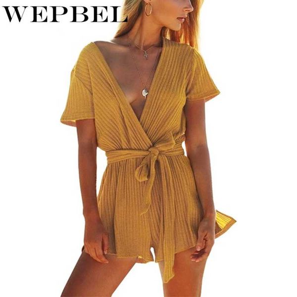 

wepbel high waist overalls women rompers summer trendy fashion jumpsuit women's fashion playsuit, Black;white