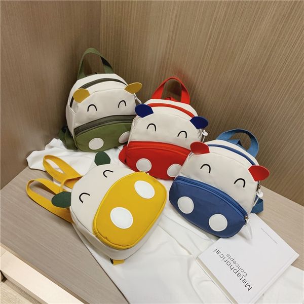

children's school shoulder bag schoolbag 2019 korean canvas cartoon pig backpack fashion fashion baby all-match backpack
