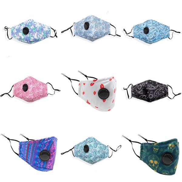 

designer face masks reusable cartoon print designer dustproof mask washable running riding bike protective mask party masks#449, Black