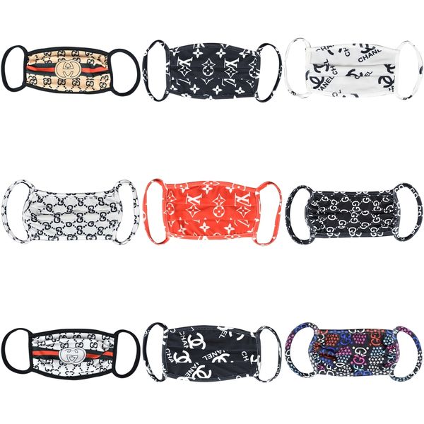 

baby adults mouth masks 6 layers gauze cotton dustproof face mask cartoon printed washable anti wind warm masks breathable respirato#414