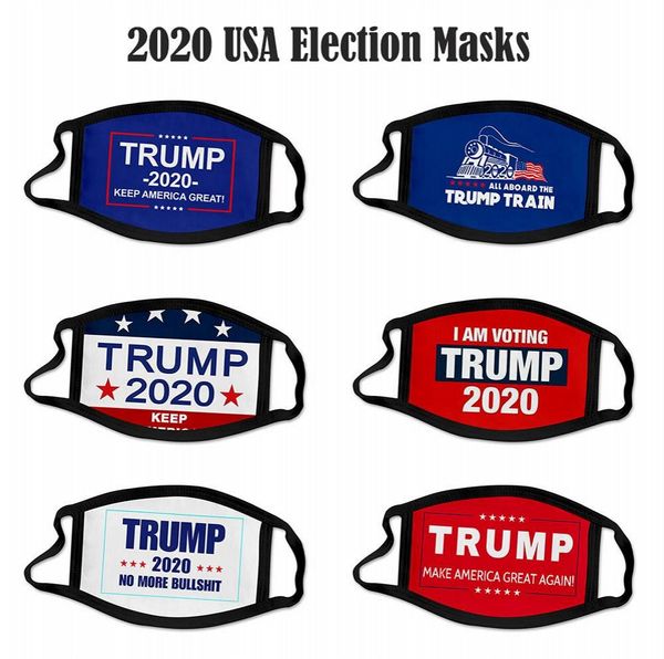 

2020 Выборы Trump Cotton Mask Keep America Great снова Байдена Дизайнер Маски для лица против пыли Загрязнение моющийся дышащий рот Обложка