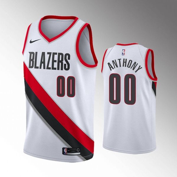 

men's #00 carmelo anthony white 2019-20 jersey - association, Gray