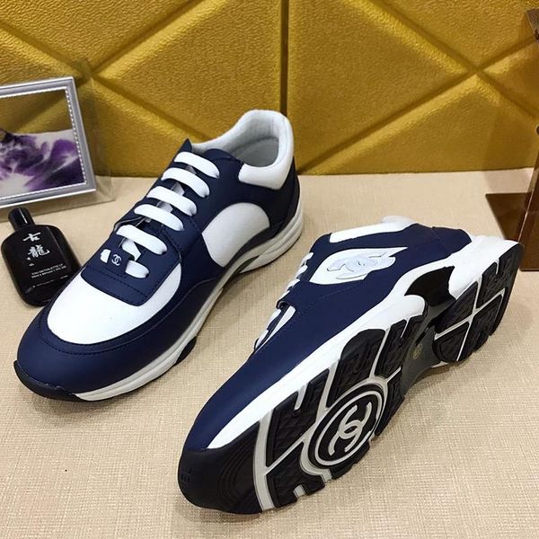 

2021 new arrival women shoes with origin box luxury sneakers plus size low lace -up casual women shoes comfortable vintage classic shoes, Black