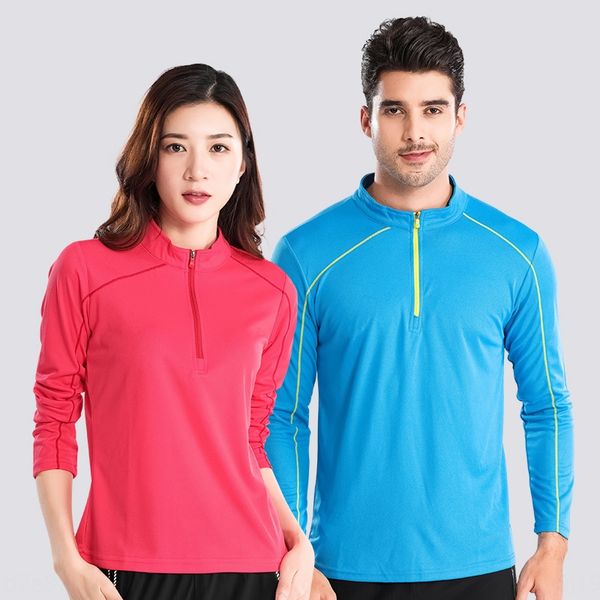 

ed0db пару с длинными рукавами быстросохнущие t-shirt мужская работает тренажерный зал одежды дышащий затекания быстро сушильный женщин на о, Gray;blue