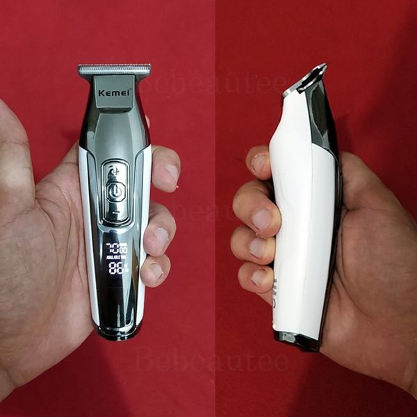 

kemei barber профессиональные машинки для стрижки волос жк-дисплей aparador de pelos триммер для мужчин стрижка машина stcpr xhhair