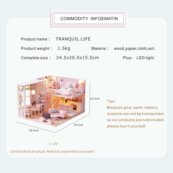 

diy куклы миниатюрные dollhouse с furnitures деревянный дом miniaturas игрушки для детей новый год рождественский подарок l022 y200414