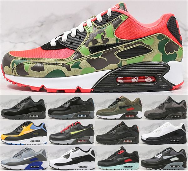 

90 men running shoes 90s designer triple supernova volt recraft royal olive white red outdoor sports trainers size 36-44