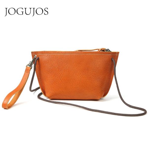 

jogujos new genuine leather women's shoulder messenger bag totes handbag female vintage fashion handbags women bag crossbody