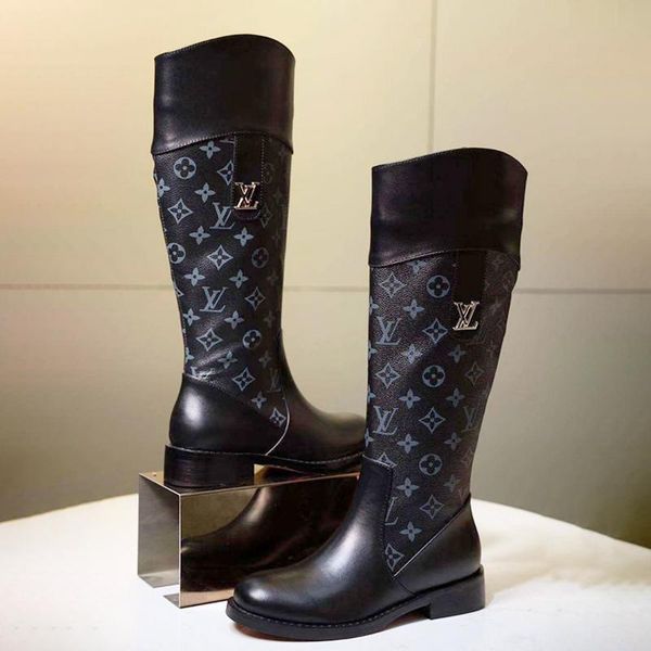 

new 2021 women boots zipper knee high platform ladies shoes plus size 42 bottes femmes chaussures de femme high womens shoes fashion, Black