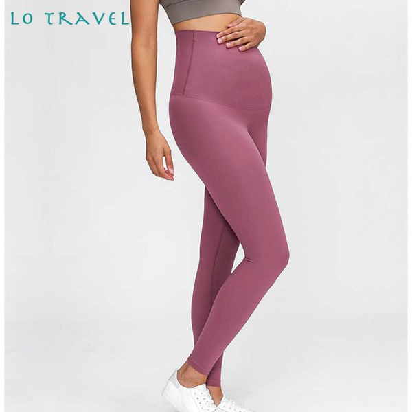

lotravel buttery-soft high rise yoga pants sport gym leggings pregnant woman four-ways stretchy home fitness workout pant, White;red