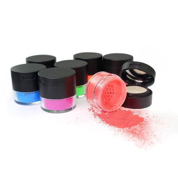 

neon fluorescent eyeshadow powder eyeshadow primer highlighter powder neutral no logo